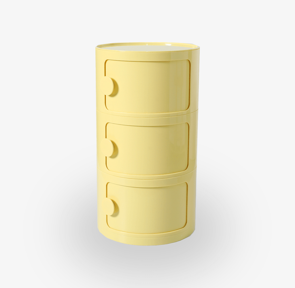 COZONI Round Storage Unit - 3 Tier