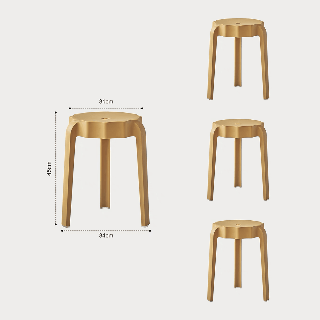 COZONI Set of 4 Petal Stools - COZONI US