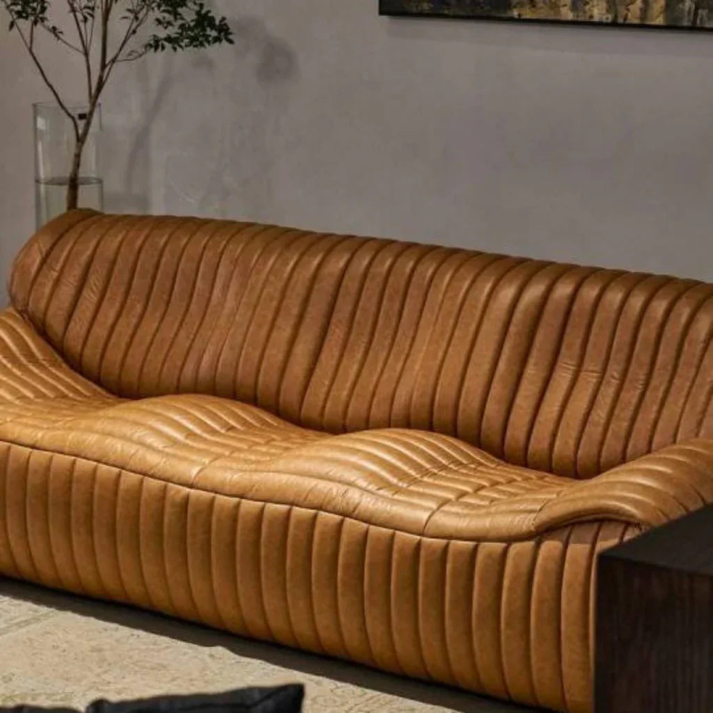 COZONI Caspian 3 Seater Leather Sofa
