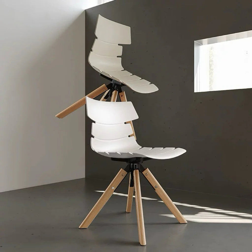 COZONI Concord Office Chair with Natural Timber Legs