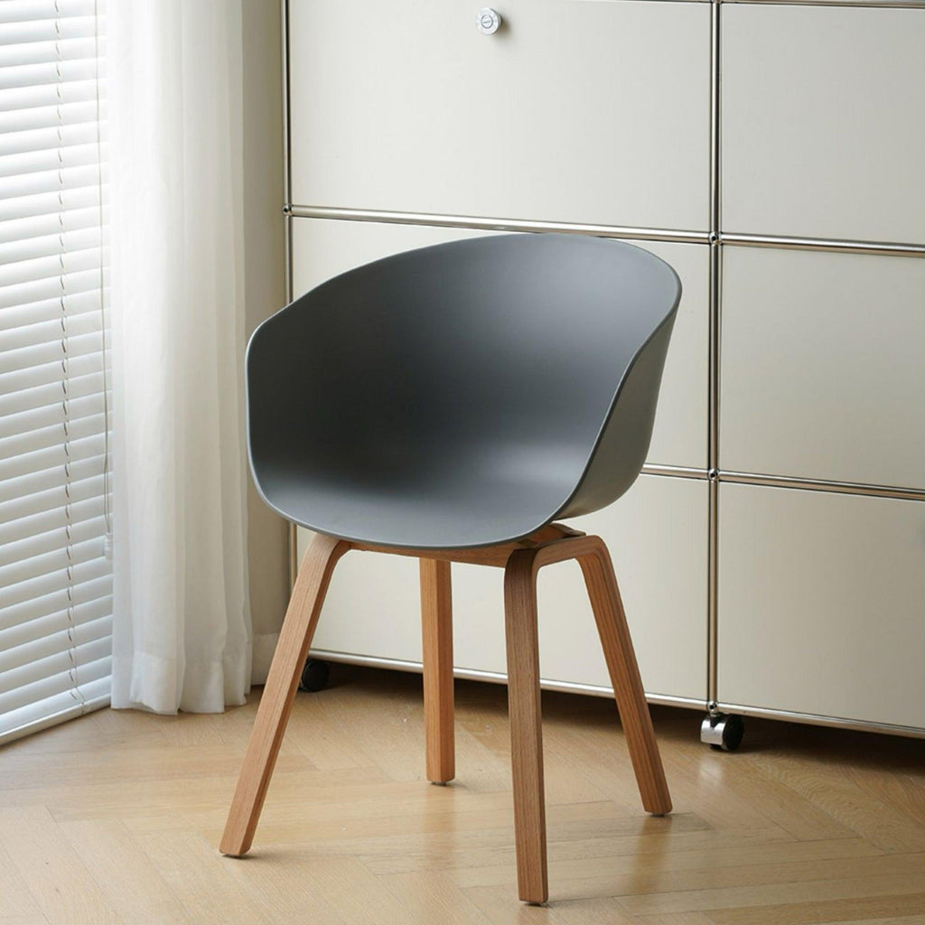 COZONI Nemo Dining Chair with Natural Timber Legs