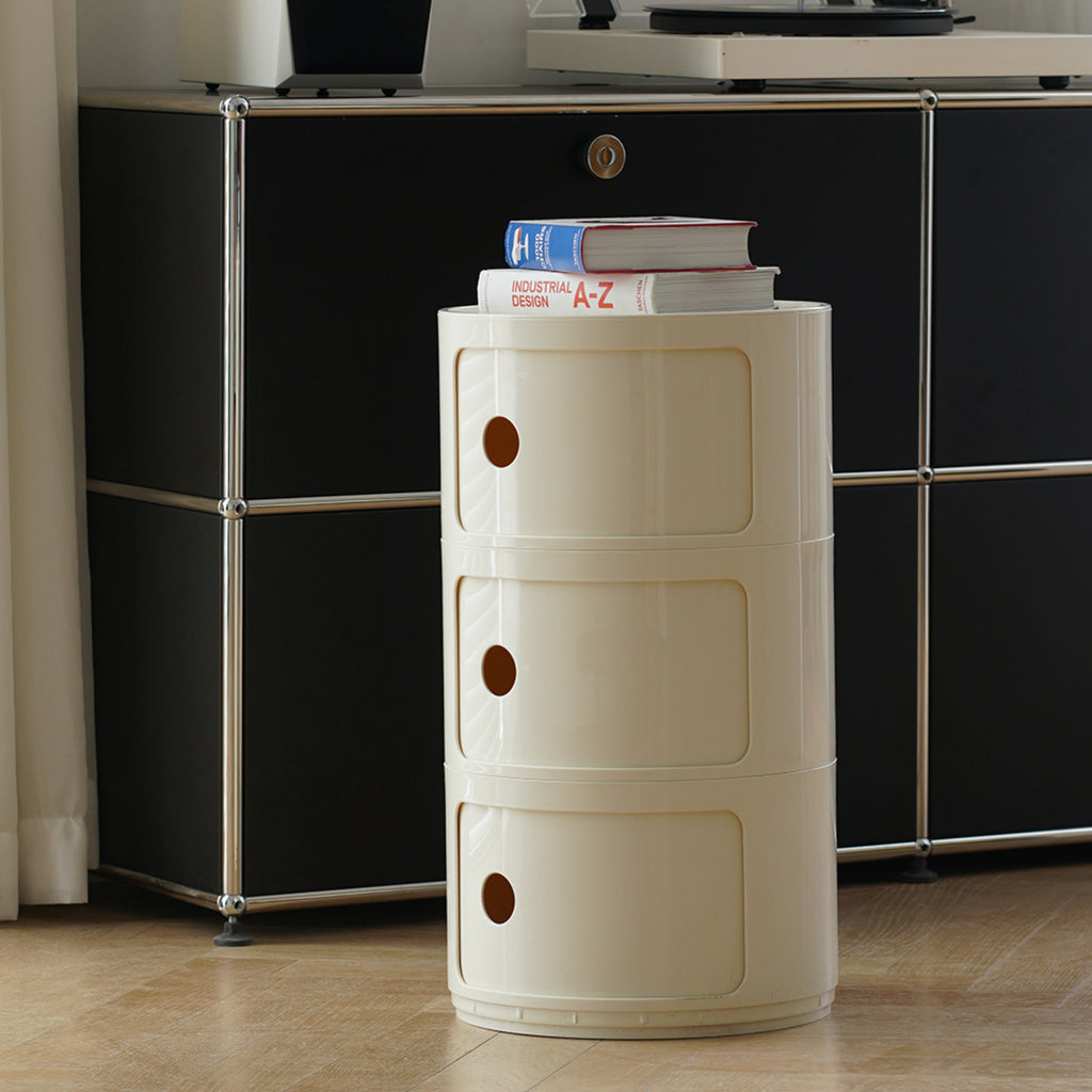 COZONI Round Storage Unit - 3 Tier