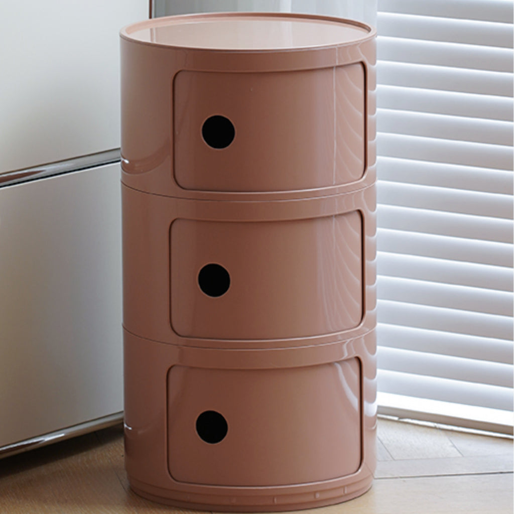 COZONI Round Storage Unit - 3 Tier