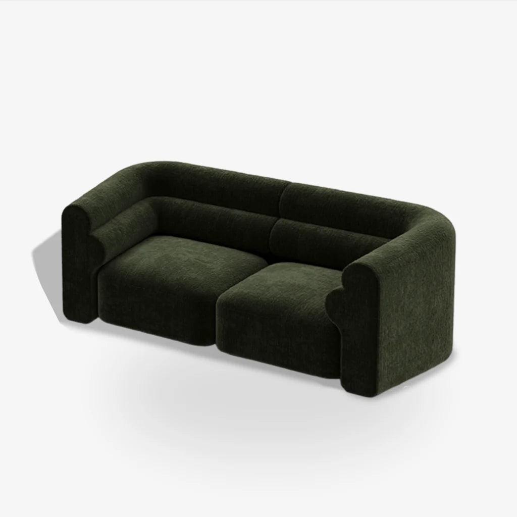 COZONI Wayne Modular Sofa - Dark Green