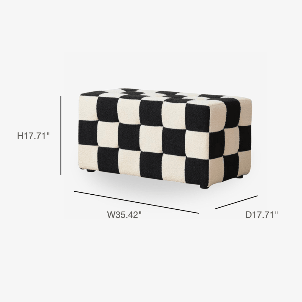 COZONI Checkerboard Bench Seat