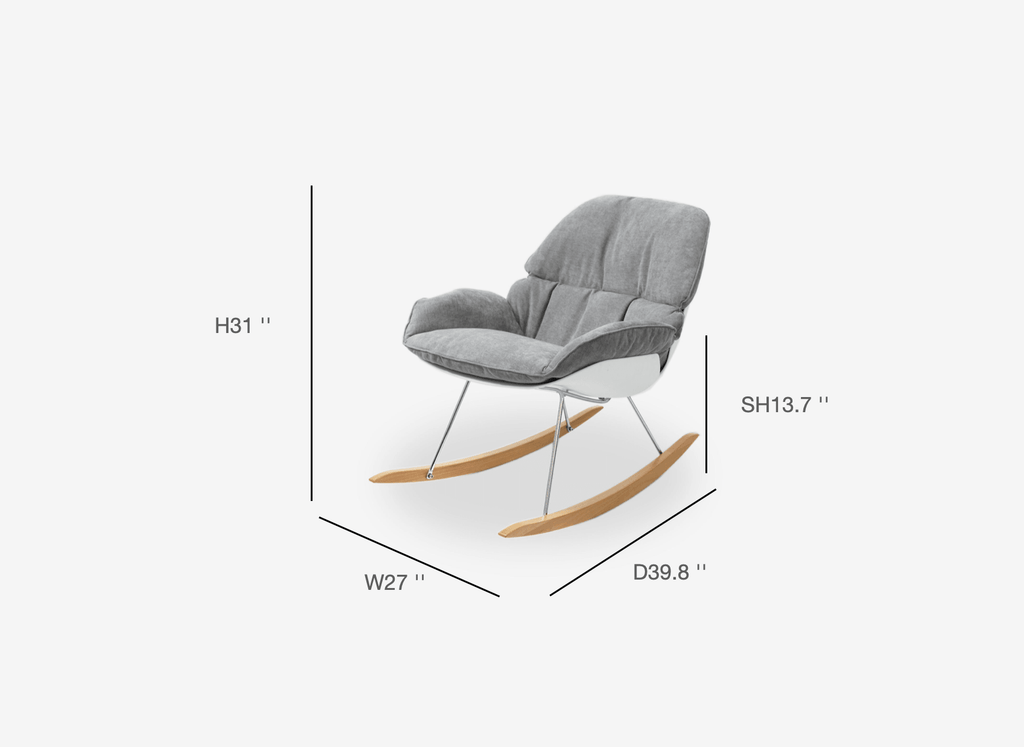 COZONI Cloud Rocking Chair