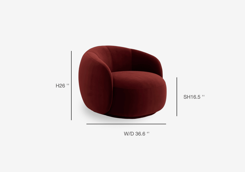 COZONIDoveVelvetArmchair