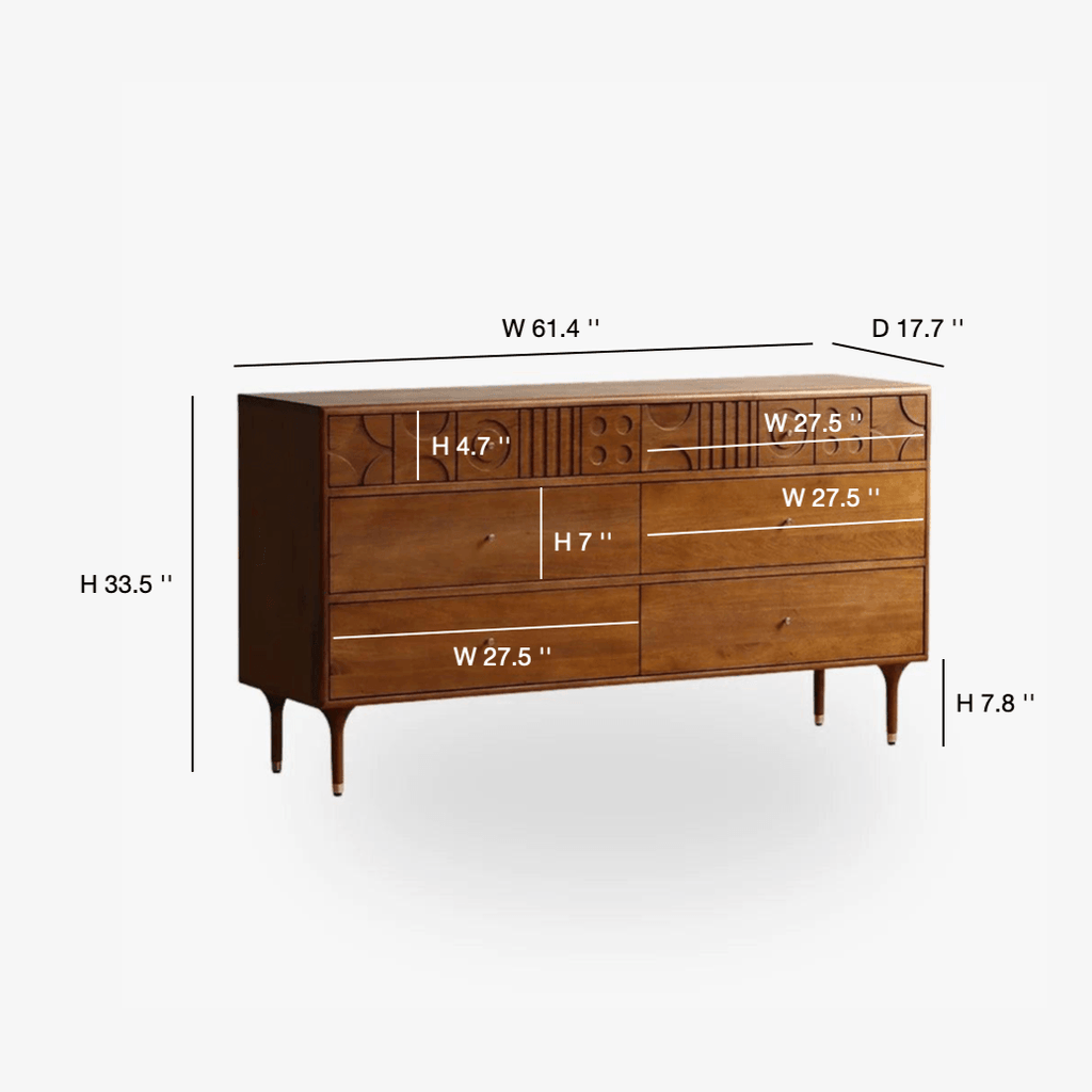 COZONI Egbert Sideboard - 6 Drawers - COZONI US