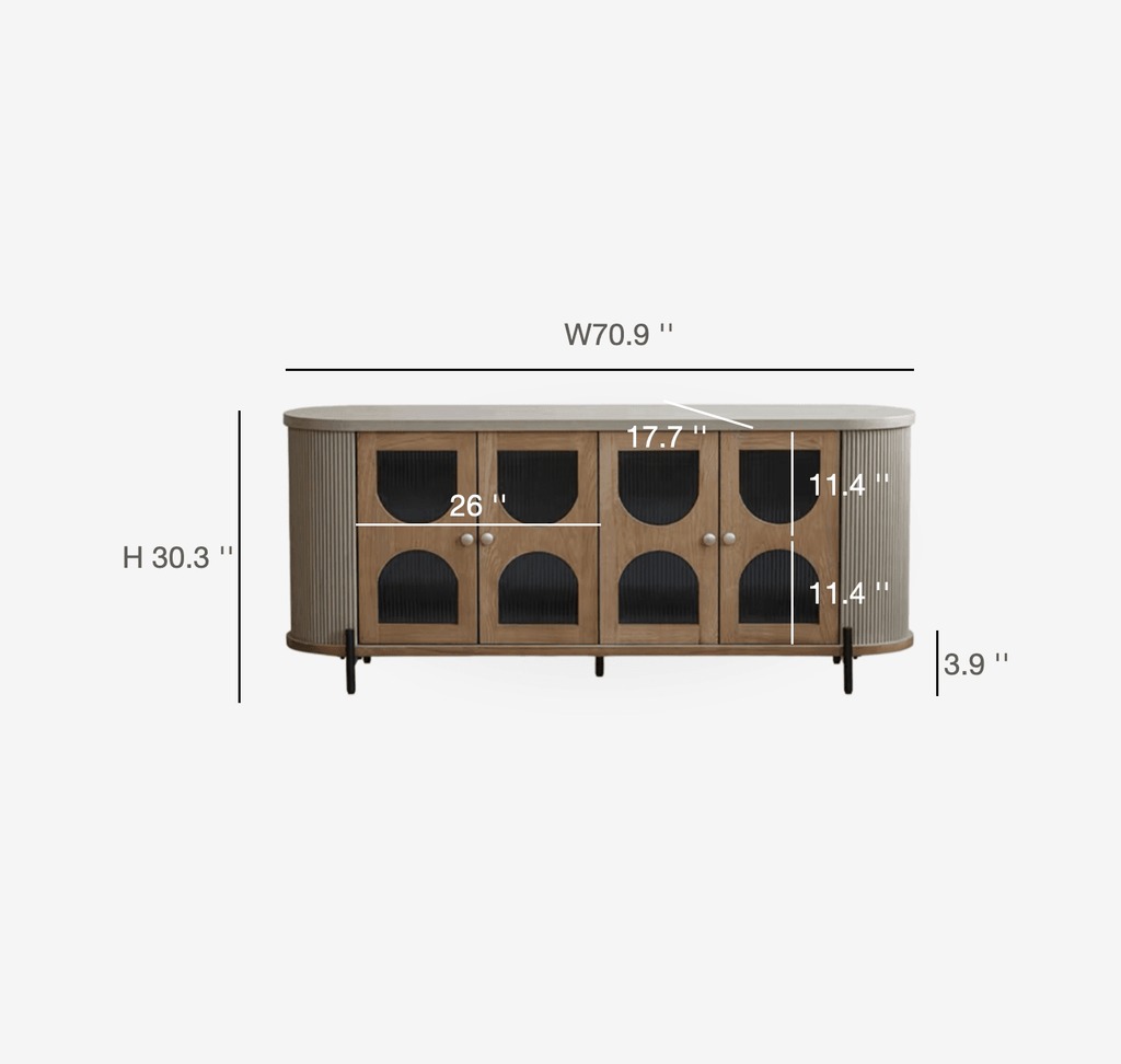 COZONI Zion 4 Door Sideboard - COZONI US