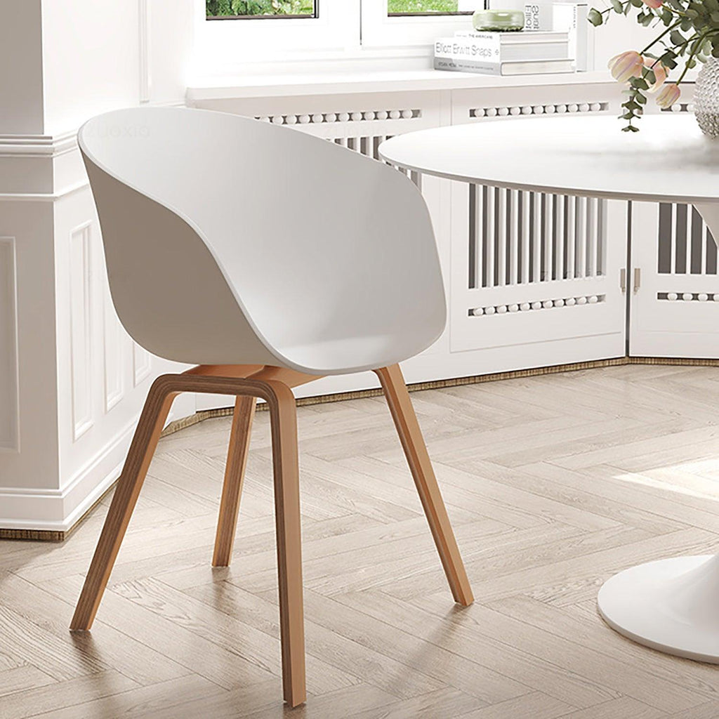 COZONI Nemo Dining Chair with Natural Timber Legs